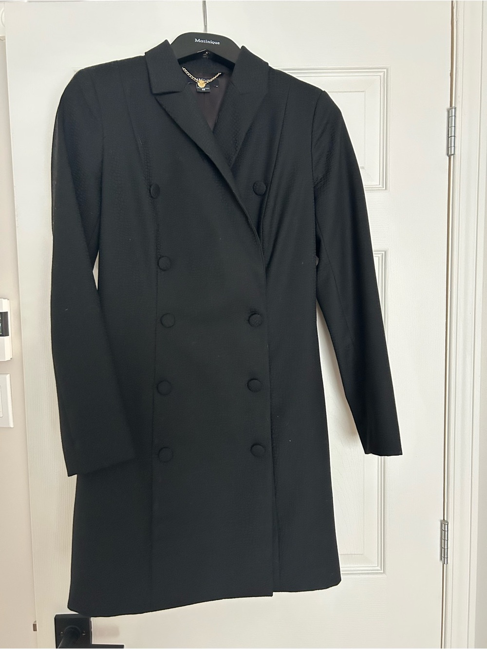 Black Double-Breasted Blazer Dress - Marciano by Guess